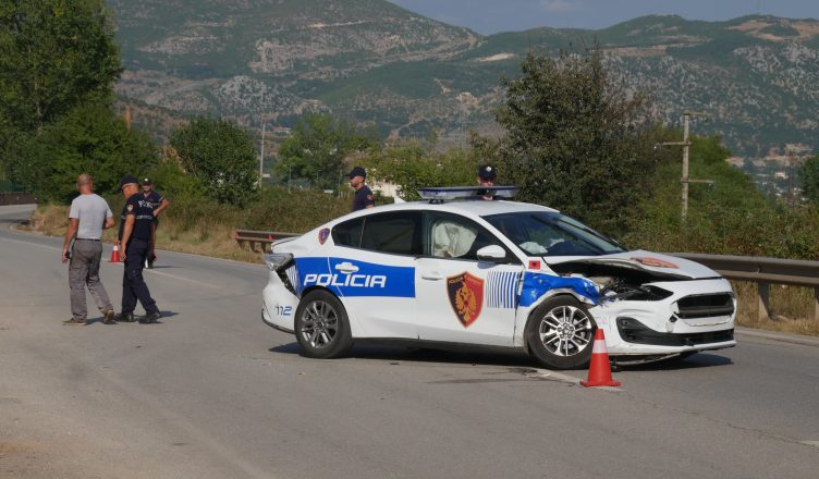 Aksidentohet automjeti i Policisë, plagoset efektivi