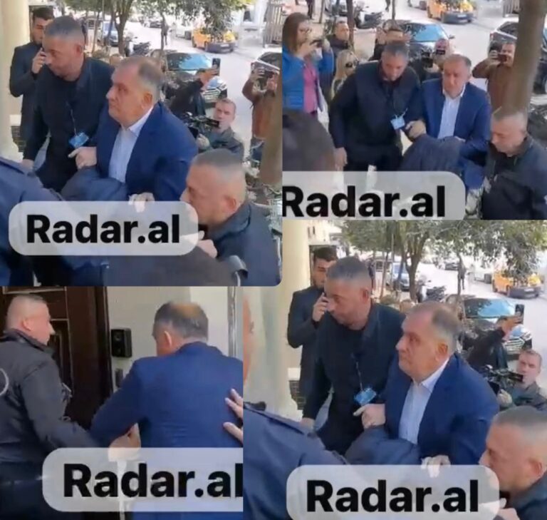 VIDEO/ Duart e prangosura mbuluar me xhup, Ilir Beqaj mbërrin në Komisionin hetimor për Sterilizimin VIDEO/ Duart e prangosura mbuluar me xhup, Ilir Beqaj mbërrin në Komisionin hetimor për Sterilizimin