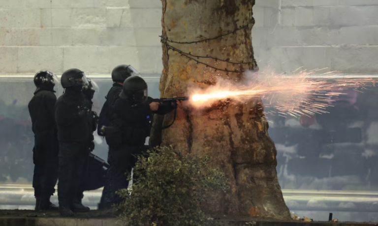 Policia në Gjeorgji arreston udhëheqësin e opozitës ndërsa vazhdojnë protestat masive
