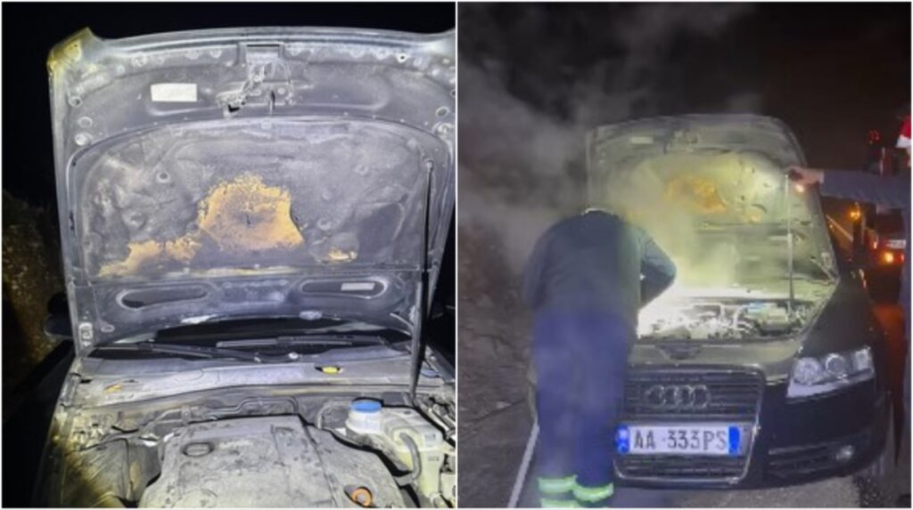 LAJM I FUNDIT/ Një tjetër automjet përfshihet nga flakët. Shpëtojnë mrekullisht pasagjerët