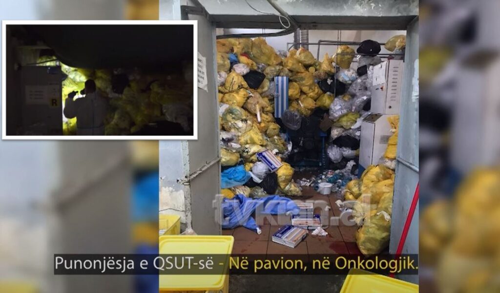 Skandal në QSUT/ Onkologjiku dhe Neurologjia kthehen në venddepozitimi për mbetjet spitalore