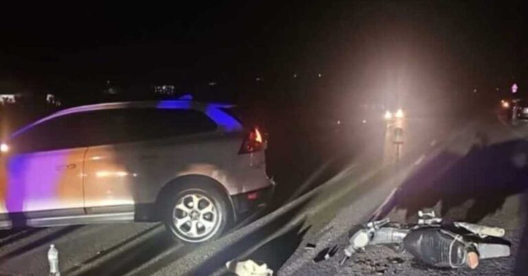 Aksident në Belsh/ Automjeti përplas motorin, një i plagosur