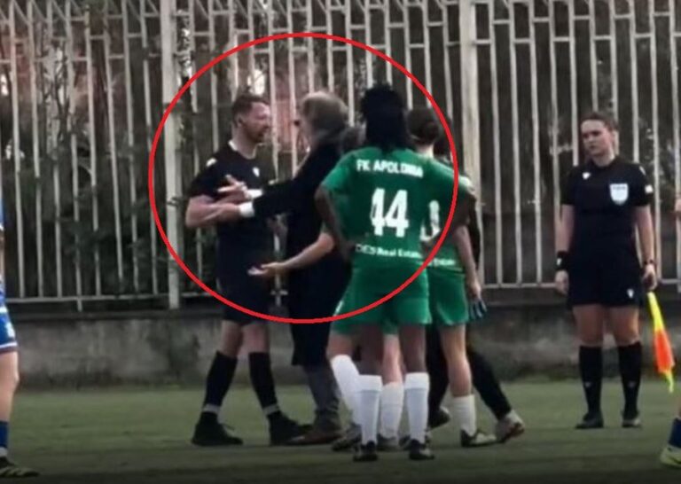 Hyri në fushë dhe shtyu me duar arbitrin e ndeshjes, procedohet Koço Kokëdhima