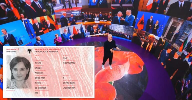 Rama prezanton modelin e pasaportës shqiptare evropiane