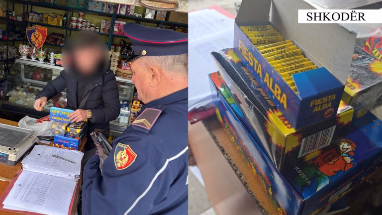 I gjetën 44 kuti me lëndë piroteknike, e pëson pronari i dyqanit në Shkodër
