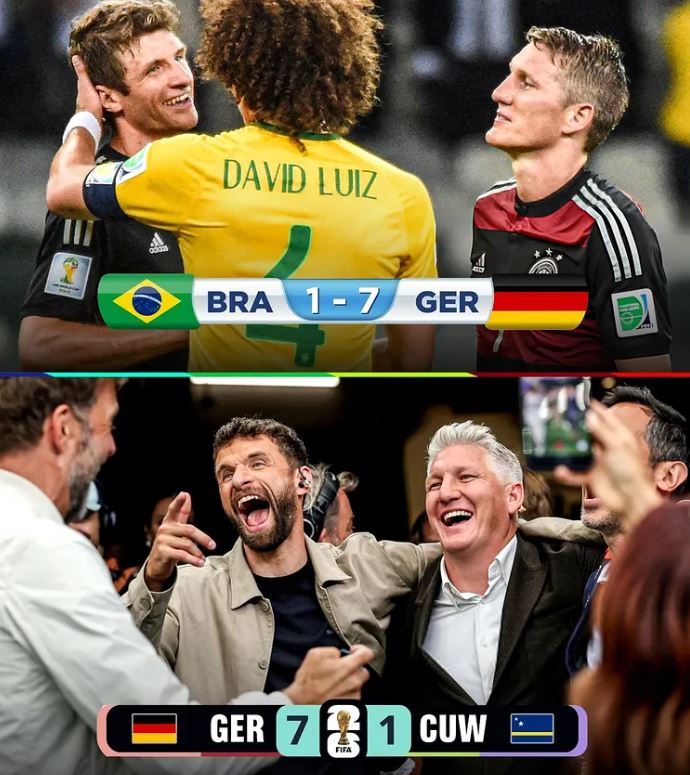 Turpëruan Brazilin 7-1 në 2014-ën, dy ish-lojtarët e Gjermanisë dhurojnë momente speciale pas fitores ndaj Kuraçaos