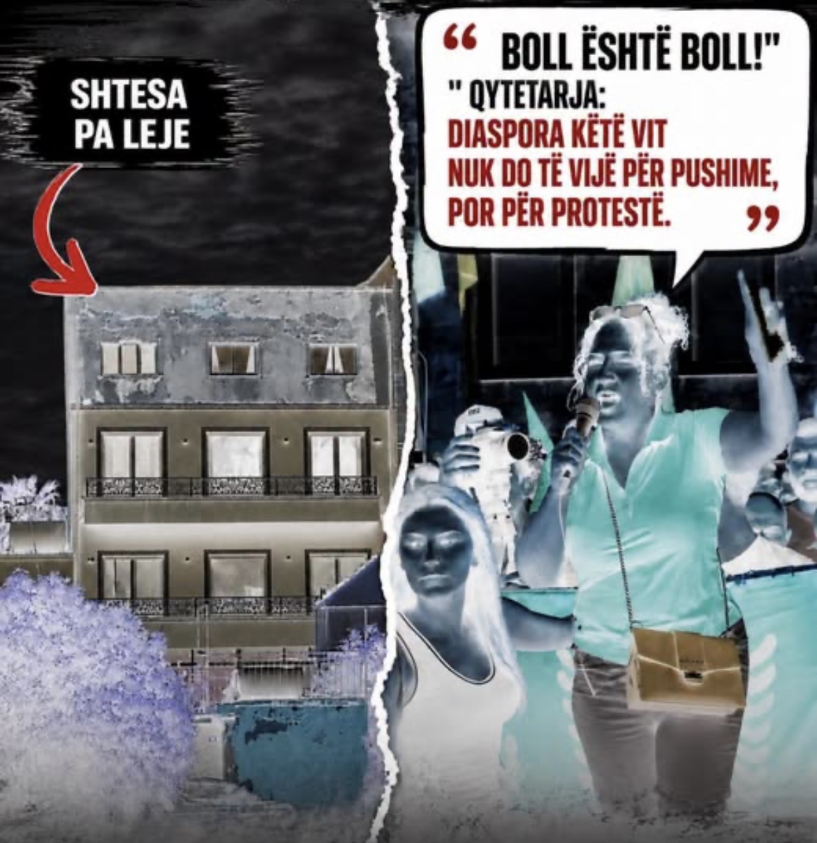 Protesta/ Rama: Dy fotografi dhe dy fytyrat e një simboli të thirrjes për diasporën