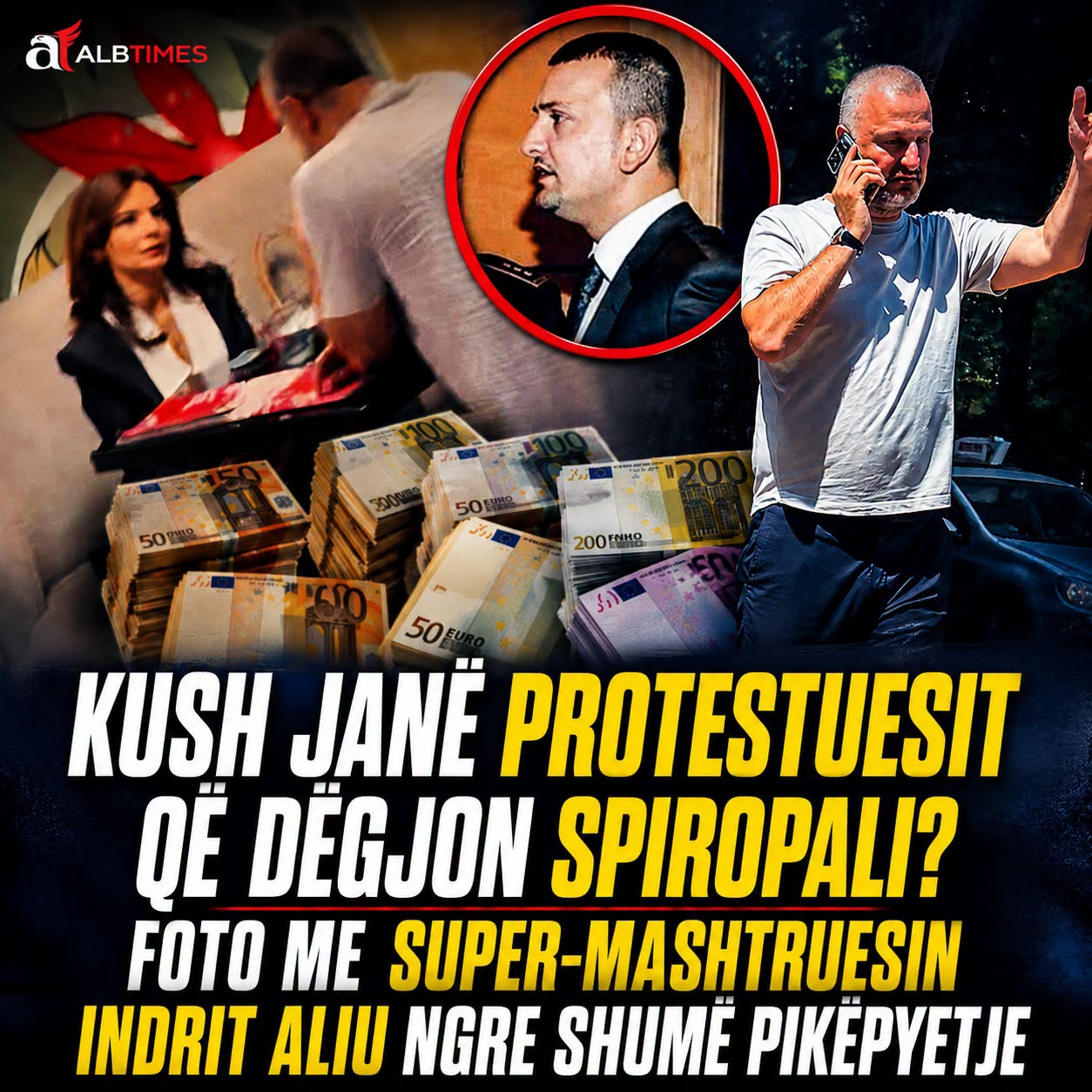 Kush janë protestuesit që dëgjon Spiropali? Foto me supermashtruesin ? Pikëpyetjet që ngrihen