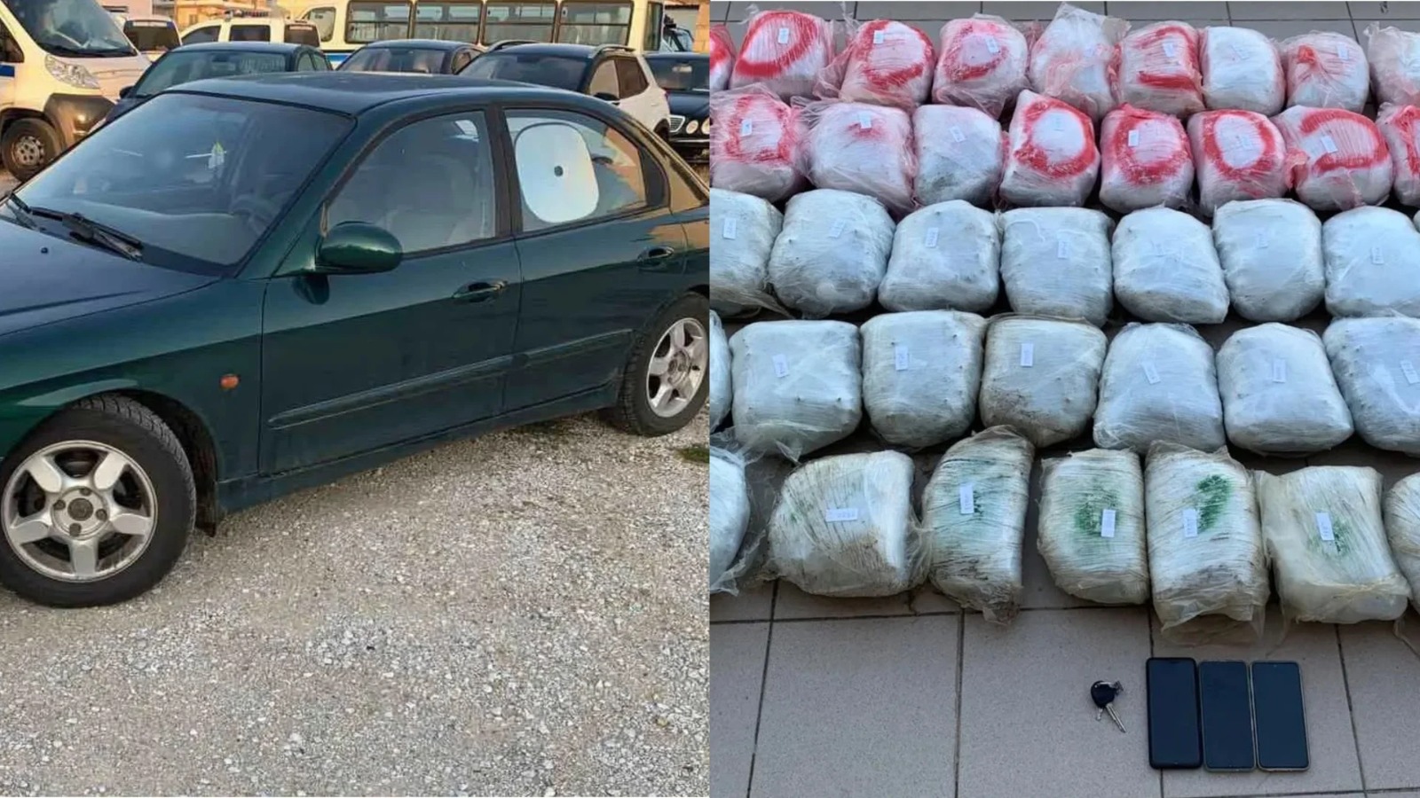 Mbante mbi 55 kg kanabis në makinë, 68-vjeçari shqiptar arrestohet sapo hyn në kufirin grek Mbante mbi 55 kg kanabis në makinë, 68-vjeçari shqiptar arrestohet sapo hyn në kufirin grek