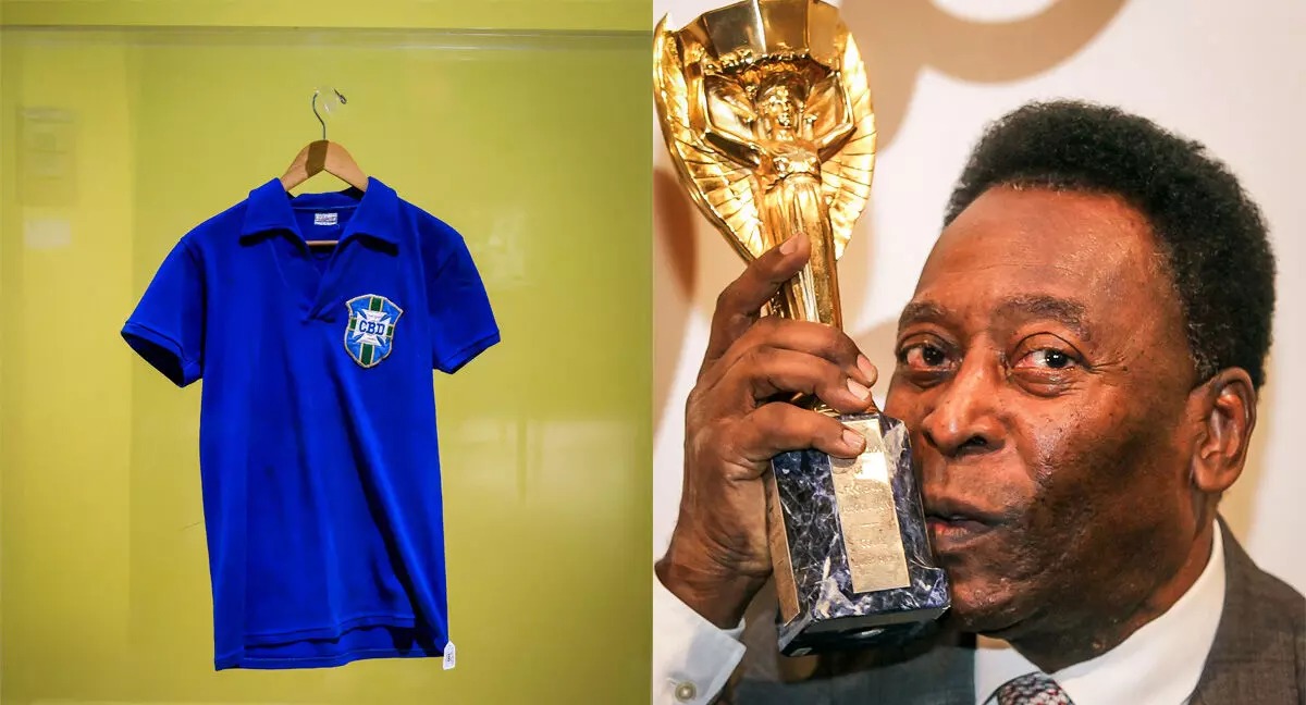 E veshi në finalen e Botërorit 1958, fanella historike e Peles shitet për shifrën marramendëse E veshi në finalen e Botërorit 1958, fanella historike e Peles shitet për shifrën marramendëse